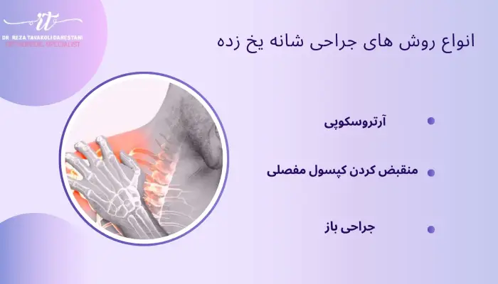 انواع جراحی شانه یخ زده
