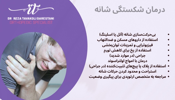 درمان شکستگی شانه چیست؟