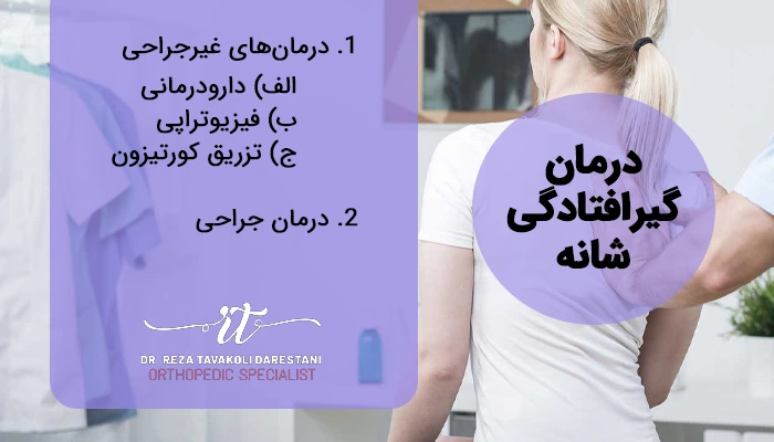 درمان گیرافتادگی شانه